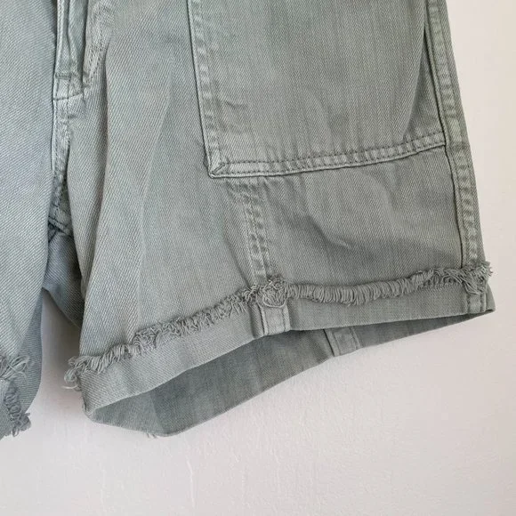 Anthropologie Green Wilder Utility Shorts Size 28 - Picture 5 of 10